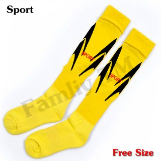 ถุงเท้าฟุตบอลทีม 6 คน Sport Socks ใส่ได้ทั้ง ชาย หญิง Free size แพ็ค 6 คู่