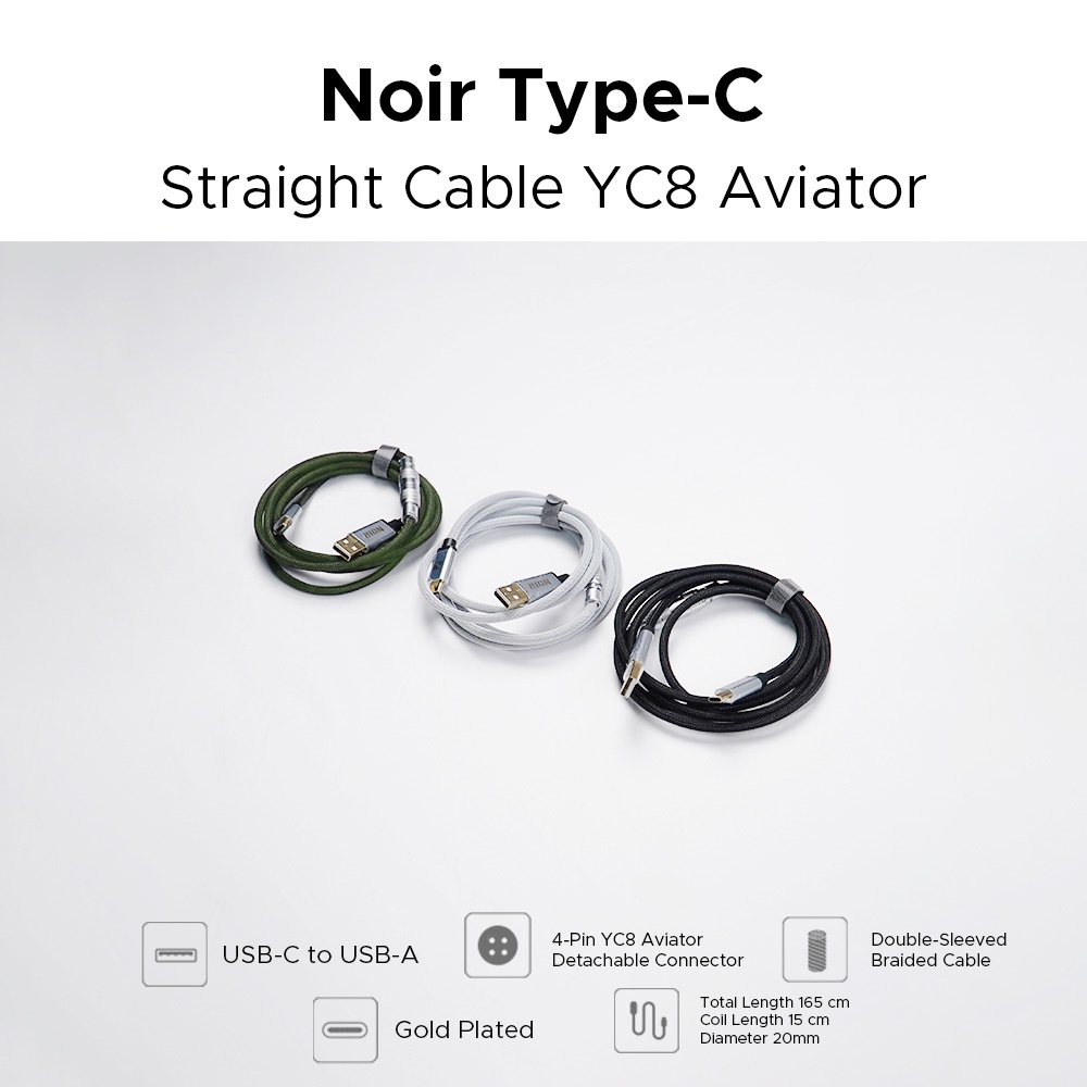 สายตรง Type-C YC8 Aviator Noir