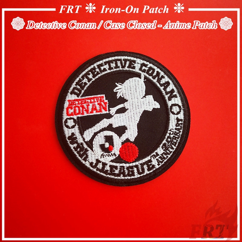 ☸ Detective Conan / Case Closed - Anime Patch ☸ 1Pc DIY Sew on Iron on Badges Patches Apparel Appliques
