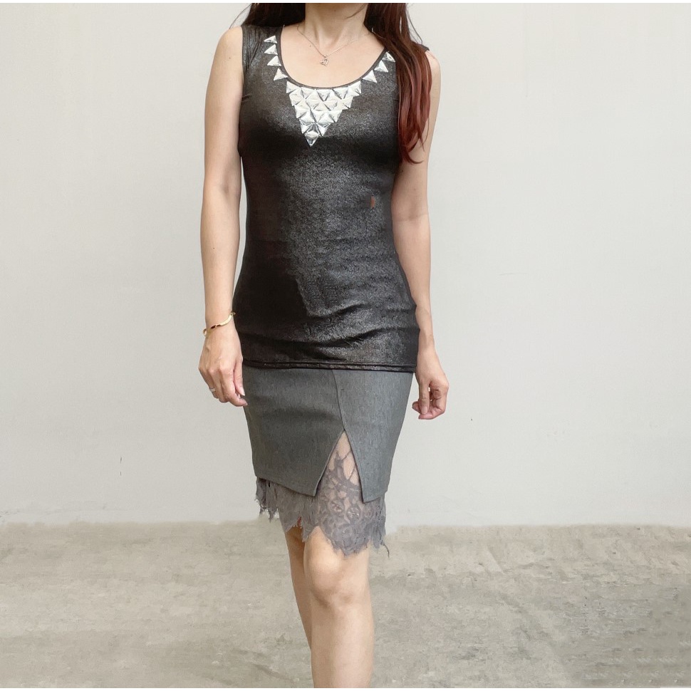 SL388 - เจอร์ซีย์ผู้หญิงยืดBodycon Basic Party Look Top