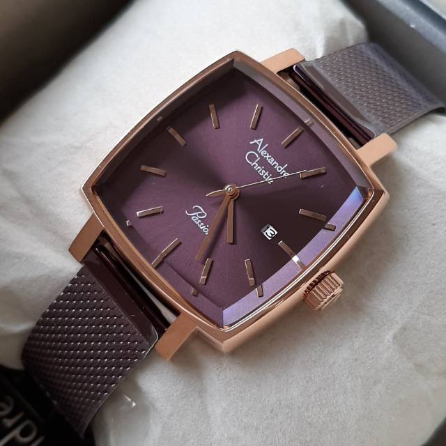 Alexandre Christie นาฬิกาข้อมือ สีม่วง สําหรับผู้หญิง