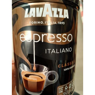 QUALITA ESPRESSO ITALIANO CLASSICO 100% LAVAZZA เมล็ดกาแฟแท้คั่วบด 100% นำเข้าจากอิตาลี