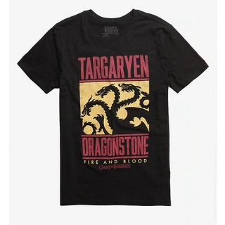 เสื้อยืด พิมพ์ลาย HOUSE TARGARYEN DRAGONSTONE NWT สไตล์คลาสสิก ไม่ซ้ําใคร สําหรับผู้ชาย 511764สามารถปรับแต่งได้