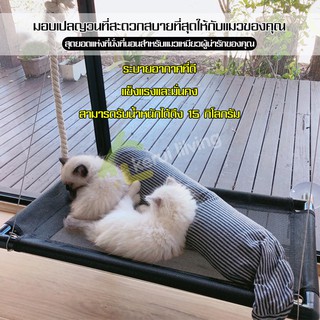 เปลแมวติดกระจก ที่นอนแมว เปลแมวติดผนัง ที่นอนสัตว์เลี้ยง เตียงแมว เปลแมว Crib cat รับน้ำหนักได้เยอะ