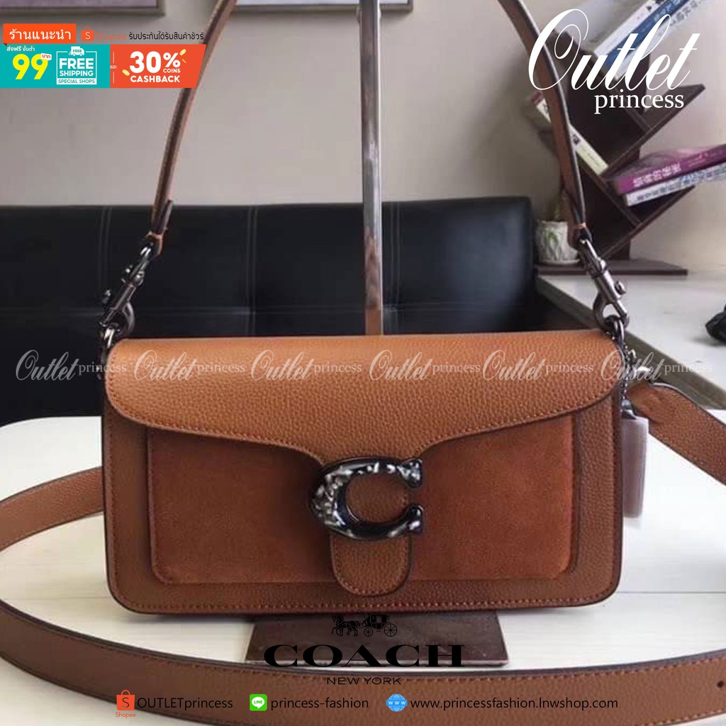 COACH Coach tabby convenience shoulder bag crossbody Product Details  Polished pebble leather Inside zip