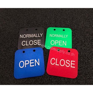 Name Plate- 7 ป้ายแขวนวาล์ว ( 50x50mm ) หนา 1mm อลูมิเนียมชุปสี