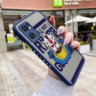 เคสโทรศัพท์มือถือ ซิลิโคนนิ่ม แบบใส ขอบสี่เหลี่ยม ลายกันดั้ม สําหรับ OPPO Reno 7 Pro 5G Reno 7 se Find X5 Lite Reno7 F21 Pro