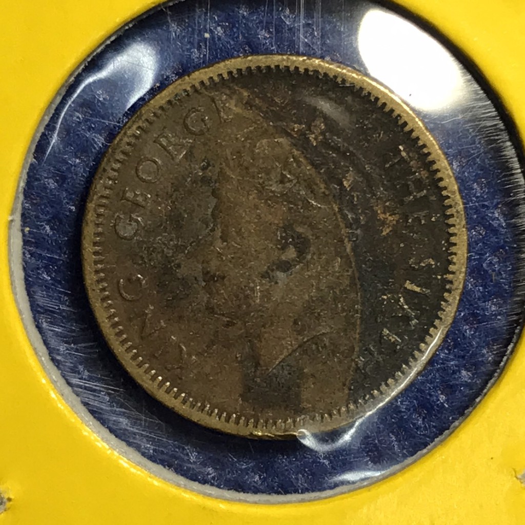 เหรียญเก่า#13307 ปี1950 ฮ่องกง 5 CENTS เหรียญต่างประเทศ เหรียญหายาก น่าสะสม