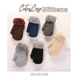 Cute&amp;cosy mittens ถุงมือไหมพรมอุ่นๆไซส์เล็กน่ารักมาแล้วค่าารุ่นนี้อุ่นมากเหมาะกับน้อง1-3ขวบน่ะค่า