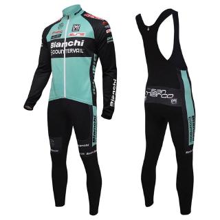 Mens Cycling Jersey Long Sleeve Bike Bicycle Breathable Riding Sports Long Pants with Gel Padded