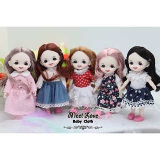 ตุ๊กตาบาโบลี่ bjd พร้อมส่ง ตุ๊กตา บาโบลี่ ขนาด 16 cm. มีบริการเก็บเงินปลายทาง