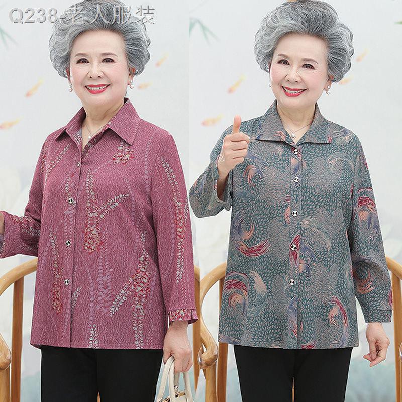 เสื้อผู้หญิง เสื้อคนแก่；ผ้าเด้ง ใส่สบาย สาวอวบใส่ได