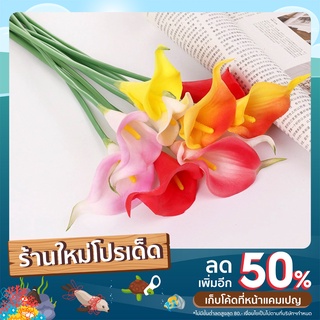 ดอกคาลล่าลิลลี่ Calla lily ประดิษฐ์ 6 สี ดอกไม้ปลอม ช่อดอกไม้ประดิษฐ์ คาล่าลิลลี่ประดิษฐ์ คาร์ล่าลิลลี่ ลิลลี่ปลอม