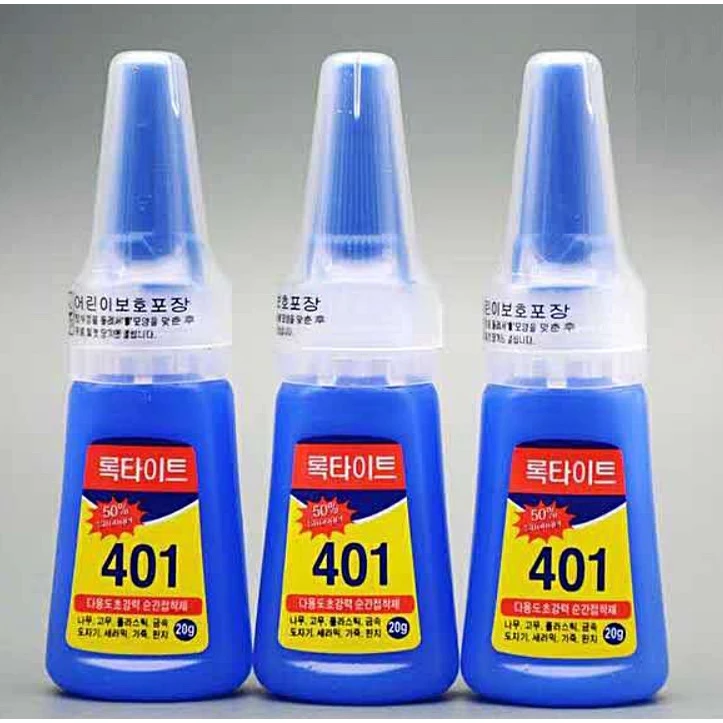 กาวติดเล็บปลอม 401 เนื้อเจล กาวต่อเล็บแบบหยด จำหน่าย อุปกรณ์ทำเล็บ สีเจล