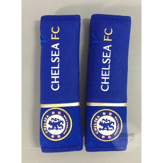 หุ้มเข็มขัดนิรภัยรถยนต์ #ที่หุ้มสายคาดเบลท์ ลาย#Chelsea #01 แพ๊คคู่ ลิขสิทธิ์แท้