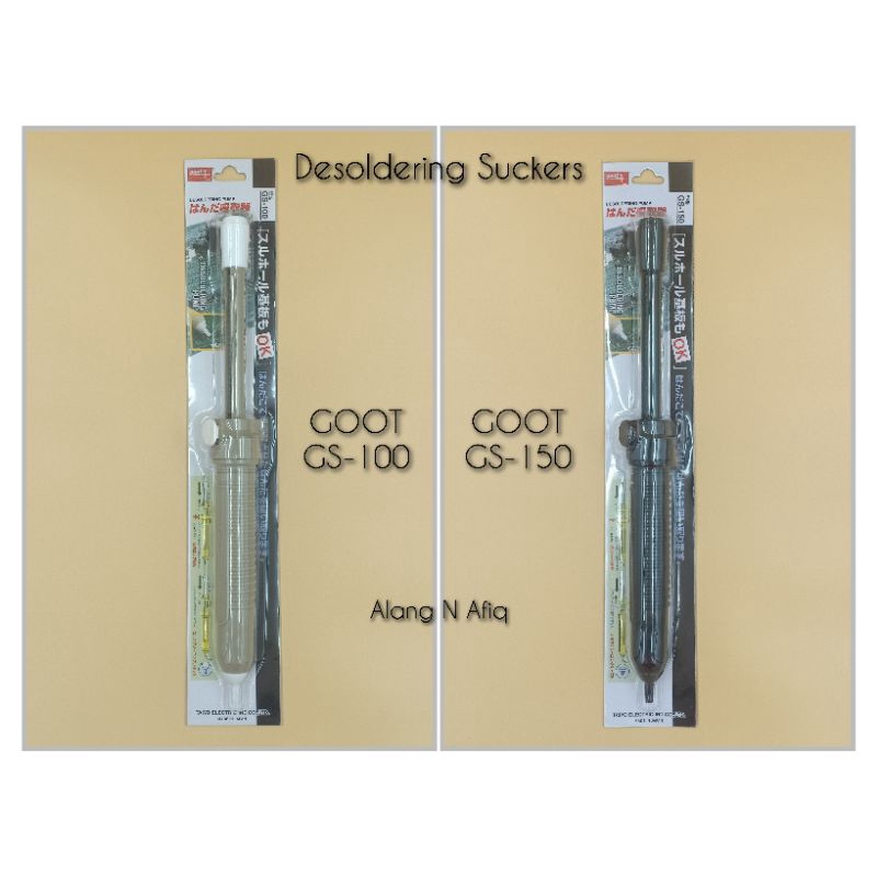 Goot Vacuum Desoldering Pump Solder Sucker GS -100 N GS-150. ปั๊มบัดกรี Penyedut Timah