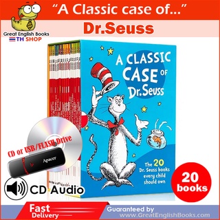 (ได้coinคืน10%)*พร้อมส่ง* เซตนิทานที่ทุกบ้านควรมี A Classic Case of Dr.Seuss 20 เล่ม มี CD 1 แผ่น พร้อมกล่องสวยงาม