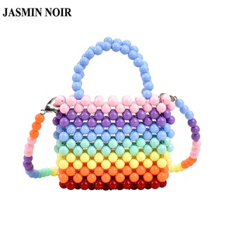 Jasmin NOIR กระเป๋าถือ กระเป๋าสะพายข้าง ประดับมุก สําหรับผู้หญิง