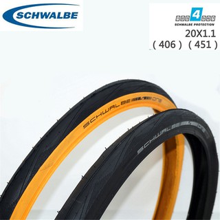 Schwalbe ONE อะไหล่ยางจักรยานพับได้ 20 * 1.1 ขนาด 20x1.1 406 451 60 Tpi Dahon Fnhon