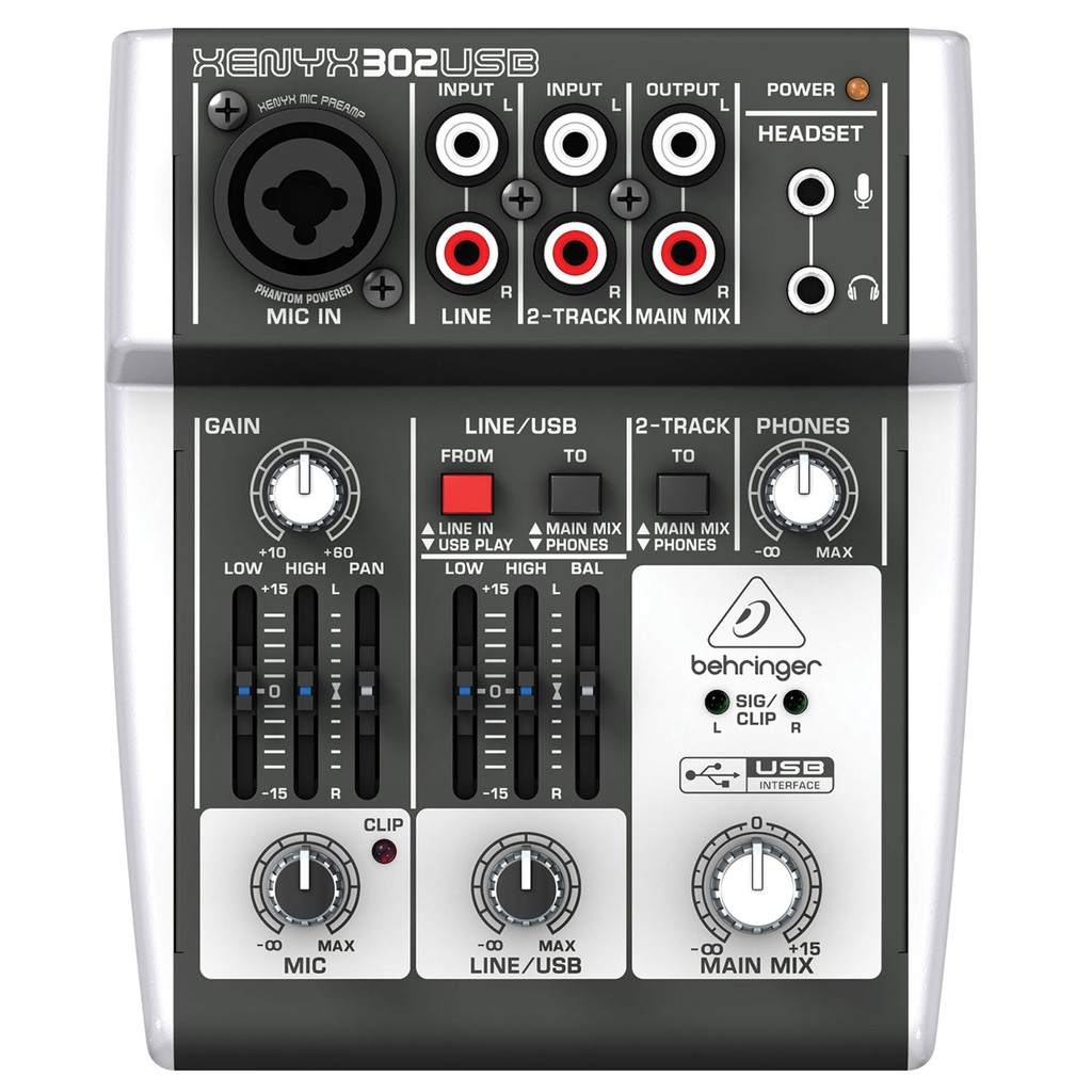 มิกเซอร์ BEHRINGER XENYX 302USB Mixer