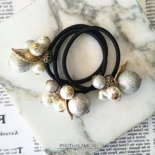 Pearl Hair Ties : ยางรัดผม เกาหลี แต่ง มุก