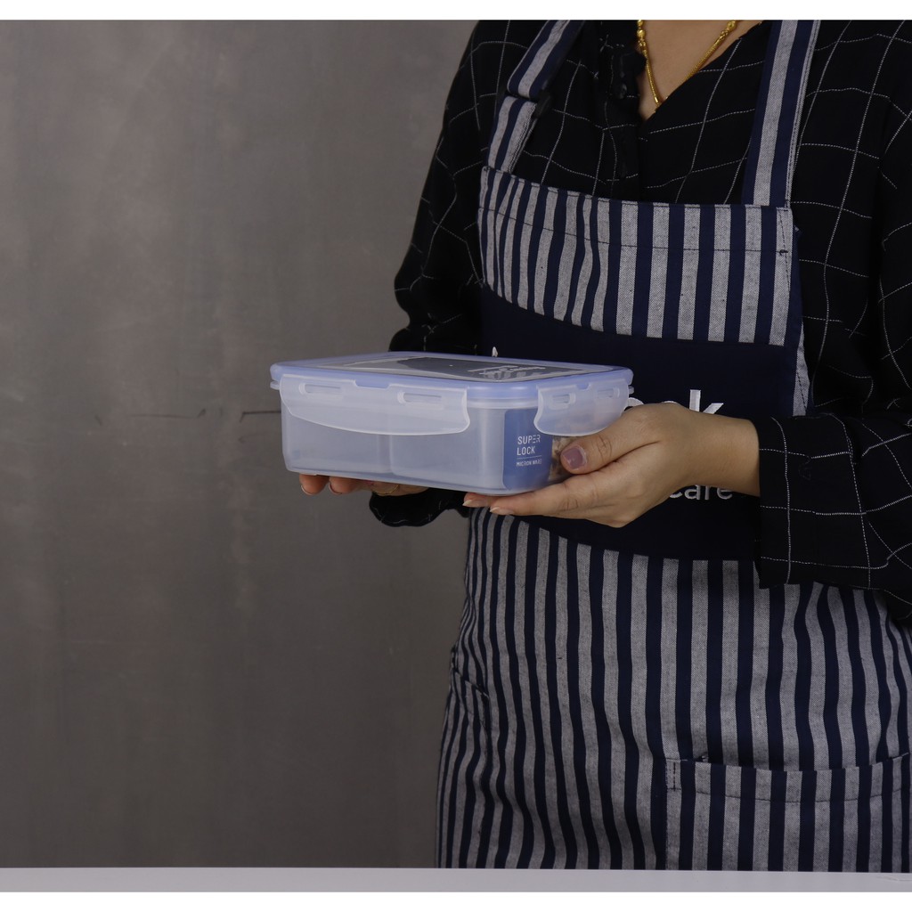Superlock รุ่น 6115/2 กล่องถนอมอาหาร แบ่ง 2 ช่อง รุ่น Modern ฝาล็อคสุญญากาศ ขนาด 890 มล. - รูปที่ 3
