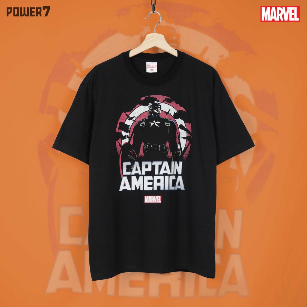 Power 7 Shop เสื้อยืดการ์ตูน มาร์เวล ลิขสิทธ์แท้ MARVEL COMICS T-SHIRTS (MVX-009)