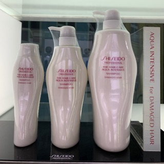 ของแท้!! Shiseido The Hair Care Aqua Intensive Shampoo for Damage Hair250ml ,500ml ,1000ml แชมพูชิเชโด้ ผมแห้งเสีย ผมดัด