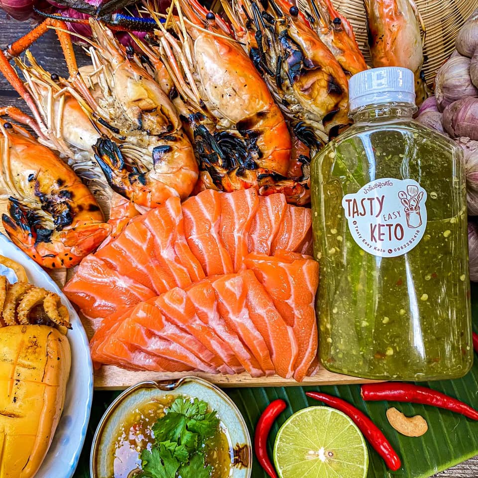 น้ำจิ้มซีฟู้ดคีโต Tasty Easy KETO คีโตแท้ 100%