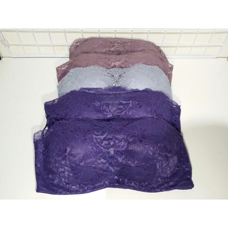 ESPRIT เสื้อชั้นในแบรนด์คุณภาพดีมากๆ ลูกไม้บังทรงเต็มด้านหน้า มีโครง เสริมฟองน้ำบาง Push up ใต้ฐาน 2