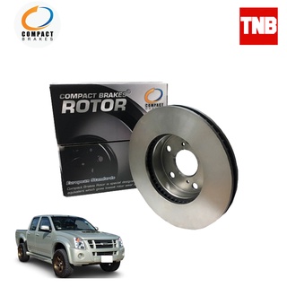 Compact Brakes จานเบรค จานดิสเบรคหน้า สำหรับ Isuzu D-max DMAX 4x2 ตัวสูง 4x4 ปี 2002-2011