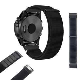 สายนาฬิกาข้อมือไนล่อน Velcro Loop 22 มม. สําหรับ Garmin Fenix 7 Epix