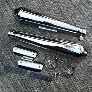 ท่อสูตร Diabolus Slip on For Royal Enfield GT650 &amp; Interceptor 650 (สินค้าแท้จากk-speed)