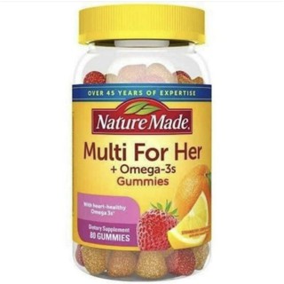 Nuture Made Adult Multi for Her plus Omega3s 80 gummies 🇺🇸