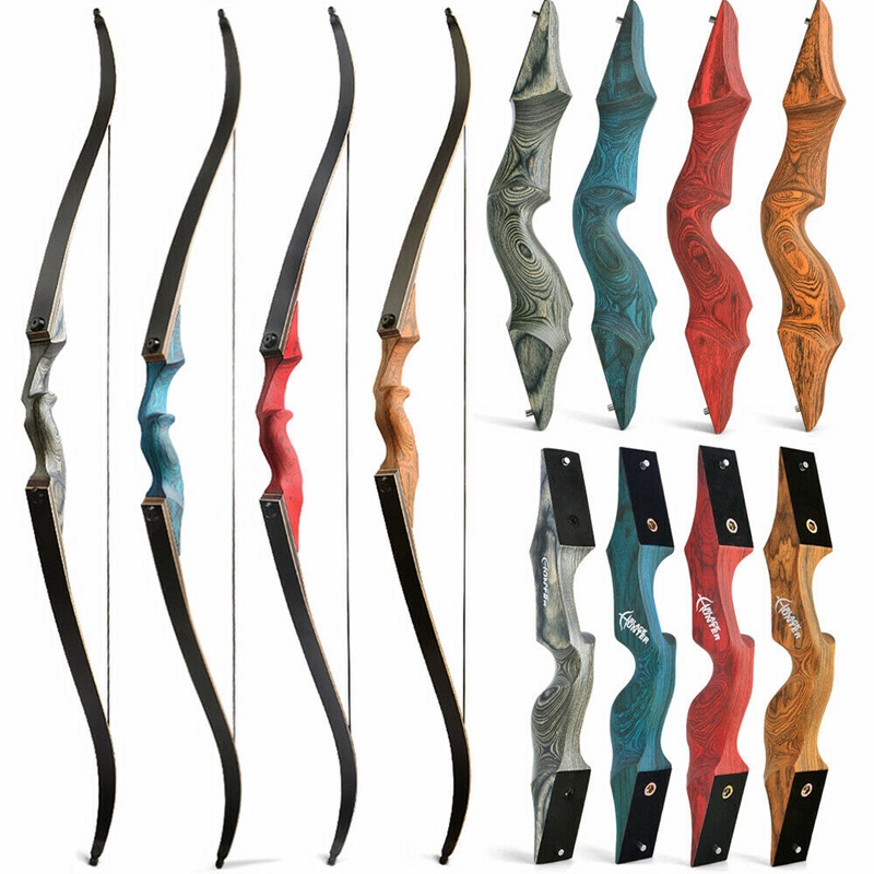 60 "Readve Bow 20-60lbs Riser ไม้ยิงธนูไม้ไผ่หลักแขนขาล่าสัตว์