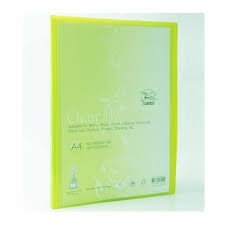 แฟ้มโชว์เอกสาร แฟ้มเมนูอาหาร 40ไส้/เล่ม Flamingo 9084A-40 Clear Folder with front pocket