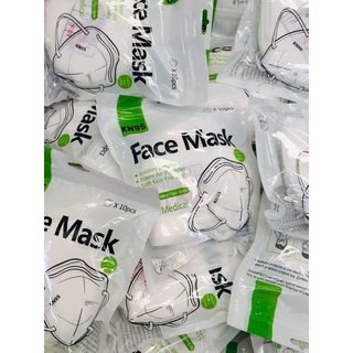 Face mask KN95 สีขาว แพค 10 ชิ้น/ถุง ออกใบกำกับภาษีได้