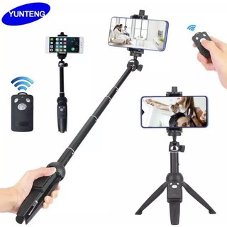 ของแท้100% 3 ใน 1 Yunteng YT-9928 Handheld Tripod Selfie Stick พร้อมBluetooth Remote สำหรับ Smart Phone