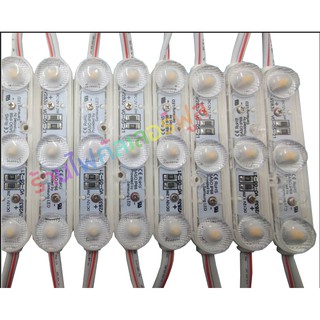 ไฟป้าย led module โมดูล 1.2 Watt 12V แสงขาว 12000K Korea 2835chip กันน้ำ IP68 รับประกัน3ปี  กันน้ำ เเบ่