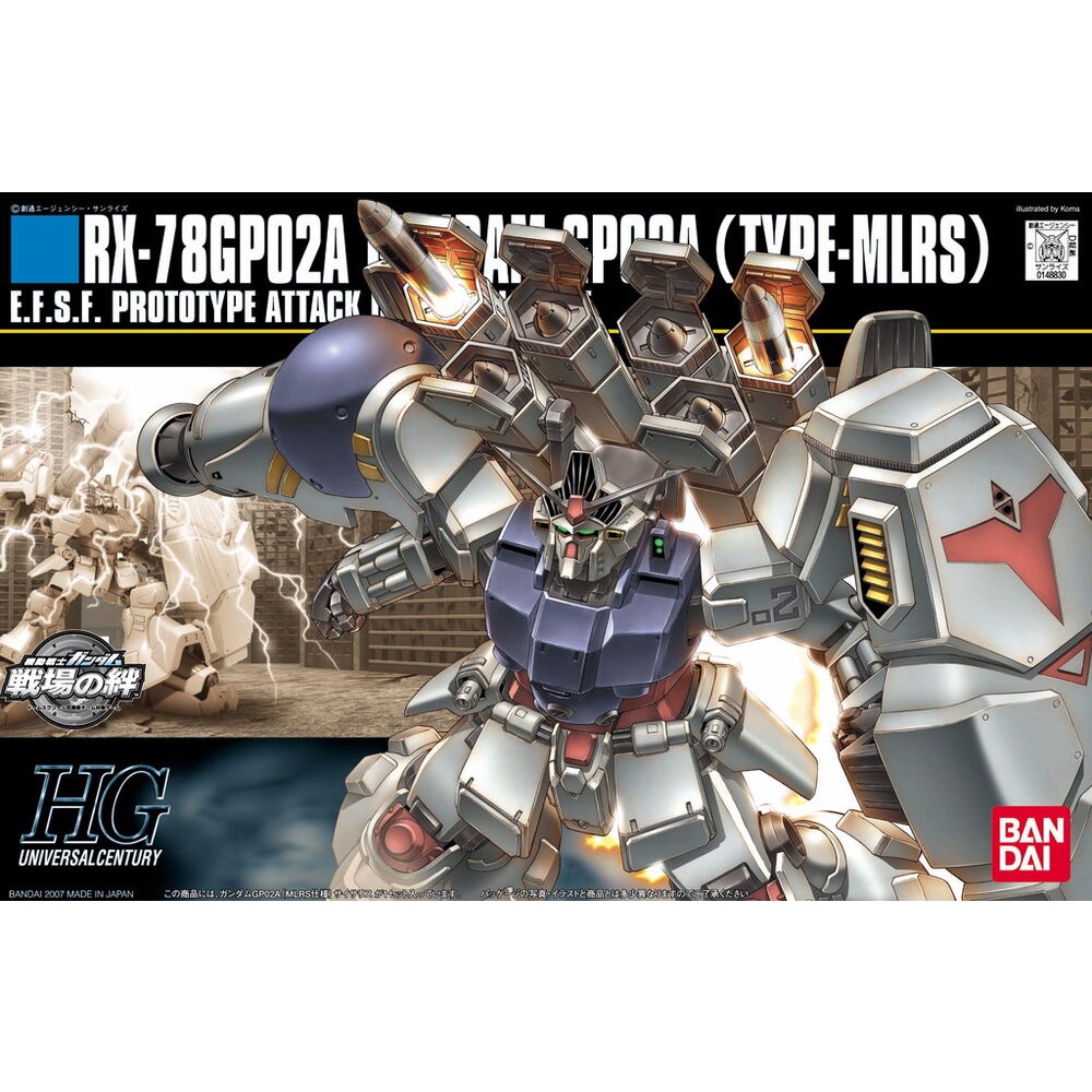 HG 1/144 RX-78 GP02A Gundam GP02A MLRS BANDAI