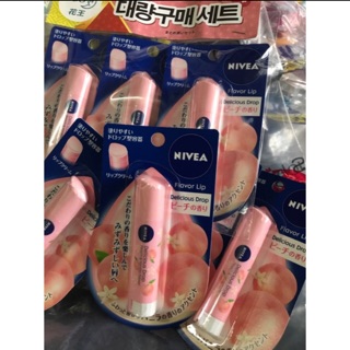 ลิปนีเวียกลิ่นพีชและวนิลา nivea peach&amp;vanilla