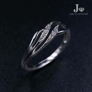 “สายน้ำ” แหวนเงินแท้ 925 ฝัง Cubic Zirconia (เพชรรัสเซีย) | Jaruta Jewelry