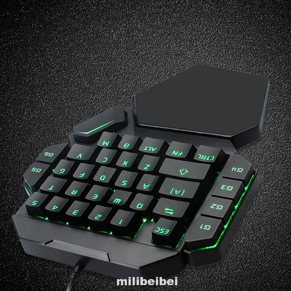 K50 35 Keys Mechanical One-handed RGB Backlight USB Wired Gaming ...