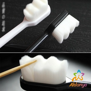 Ahlanya แปรงสีฟัน 20,000เส้นขนนุ่ม นุ่มดุจกำมะหยี่ Nano Toothbrushes