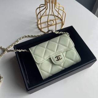 กระเป๋า CHANEL WALLET ONCHAIN CAVEAR GHW HARDWARE 💛