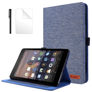 เคสแท็บเล็ต ฝาพับ พร้อมช่องใส่ปากกา สําหรับ Amazon Fire HD 8 Plus 2020 Kindle Fire HD8 Plus 2020 8 นิ้ว 10th