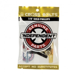 น็อตสเก็ตบอร์ด  Independent Genuine Parts Phillips Hardware 1" Black/Gold