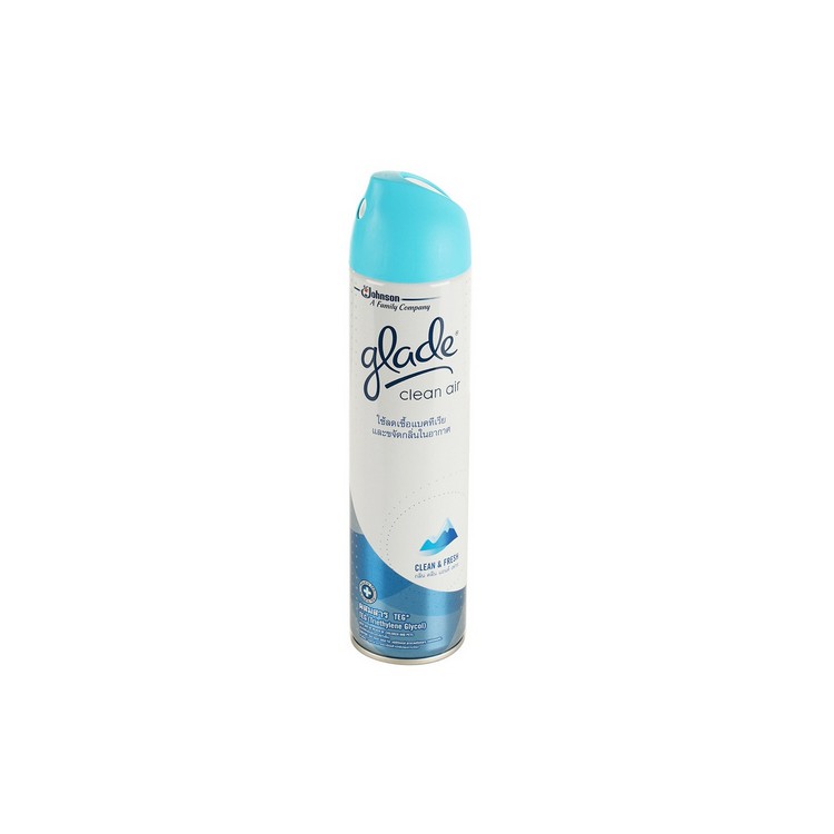สเปรย์ปรับอากาศ GLADE คลีนเฟรช 320ML | GLADE | 12306 น้ำหอมปรับอากาศและที่ดูดความชื้น น้ำหอมปรับอากา