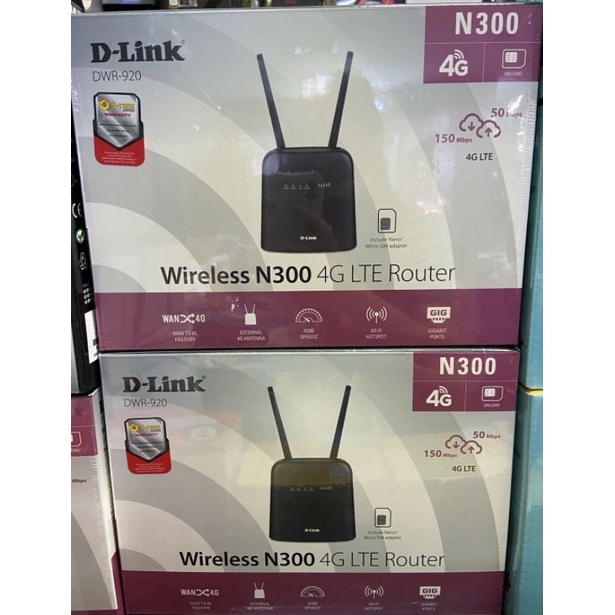 D-Link DWR-920, Wireless N300 4G LTE Router 4G, เราเตอร์ใส่ซิม