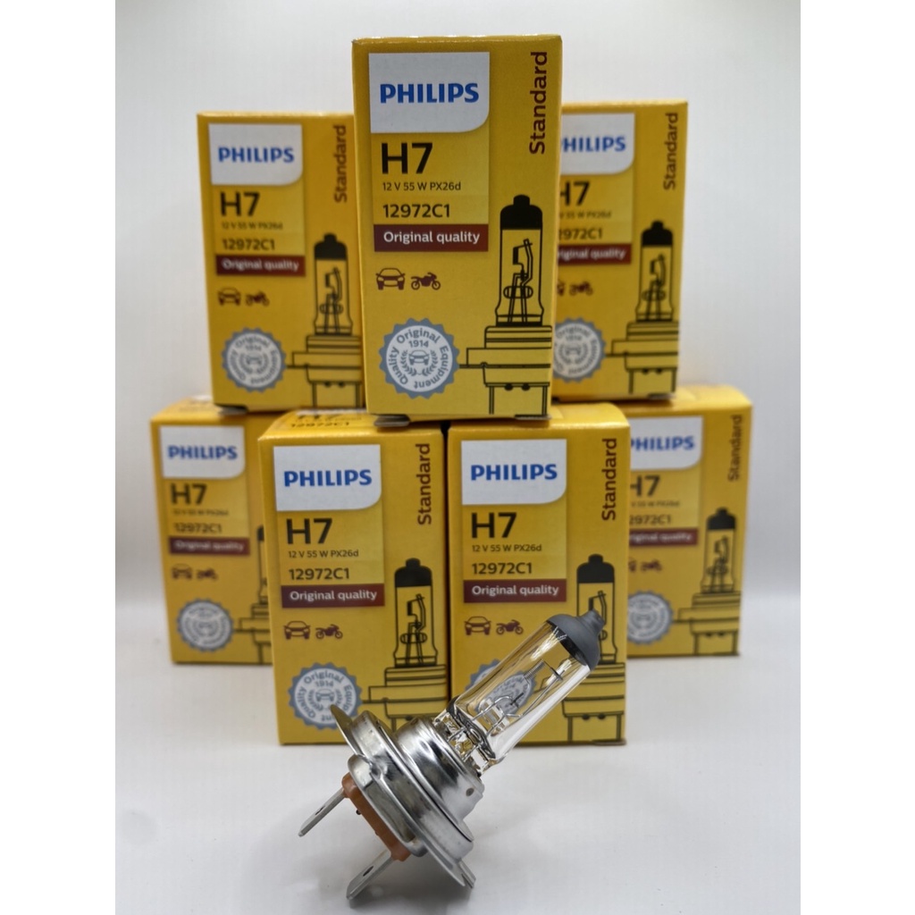 หลอดไฟ PHILIPS H7 55W 12V